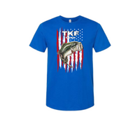 Blue TKF TACKLE Bass Flag Logo - Teamknowfish Tackle